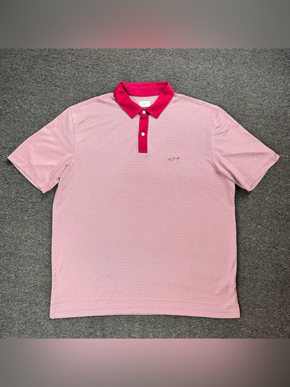 Greg Norman Play Dry Men's Polo Shirt Red XL Moisture Wicking